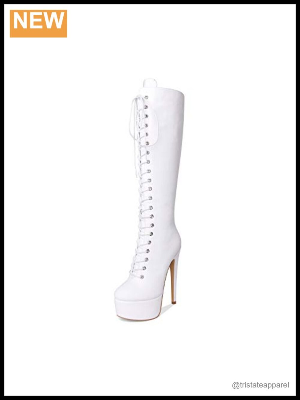 Platform Lace Up Stiletto High Heels Knee High Boots